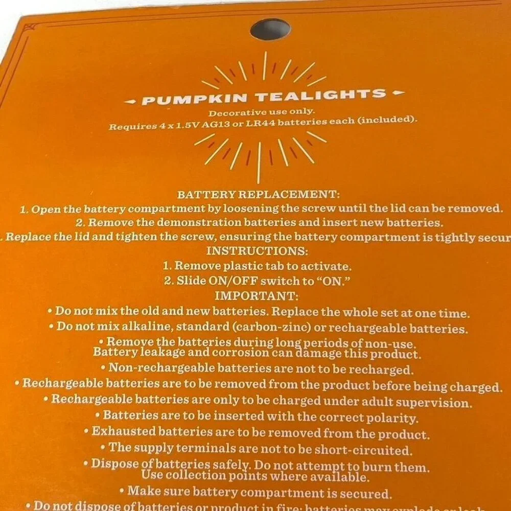 Target 2pk Warm LED Pumpkin Shaped Halloween Tea Lights Hyde and EEK! Boutique™